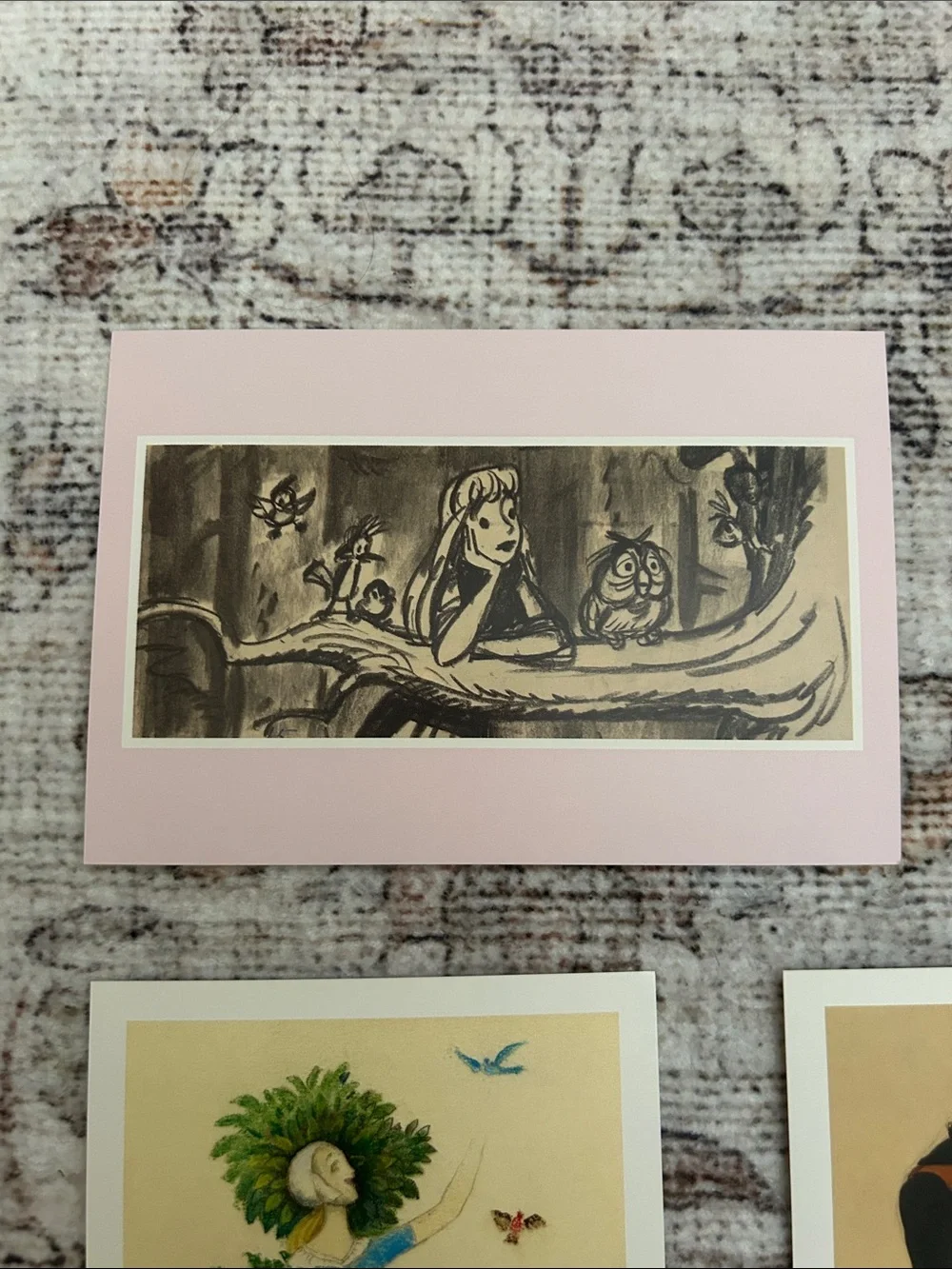 Disney Sleeping Beauty Aurora Postcard Set of 8 Vintage Collectible Art Cards